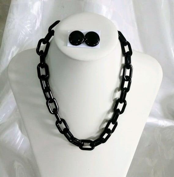 Colar Elos Preto