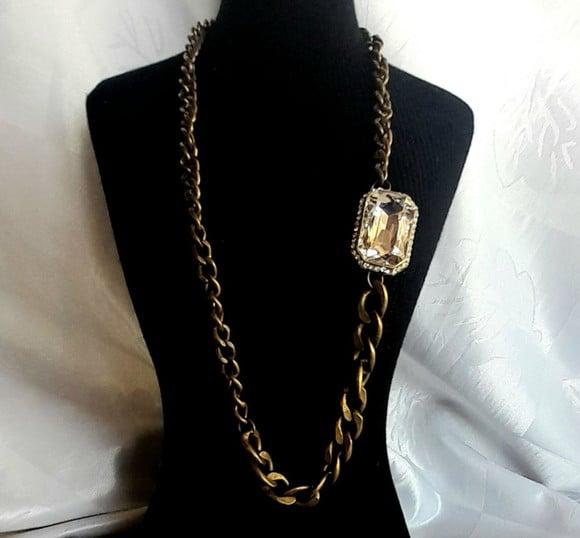Colar Ouro Velho/pedras