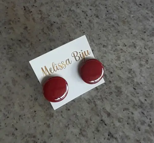 Brinco de Resina Vinho