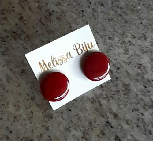 Brinco de Resina Vinho