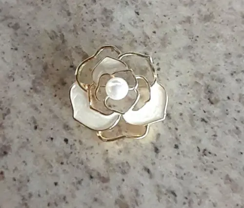 Broche Dourado/pérola