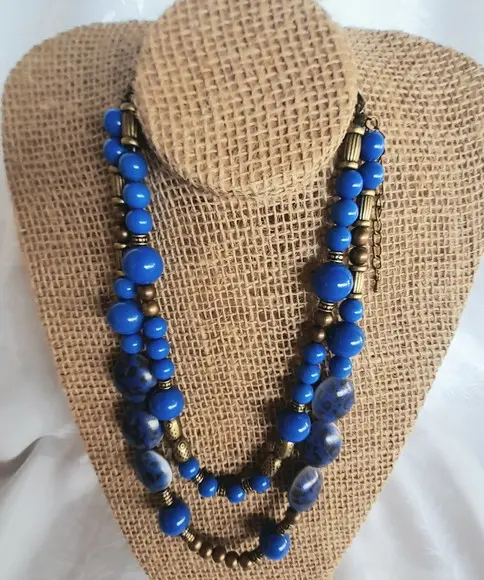 Colar de Resina Azul