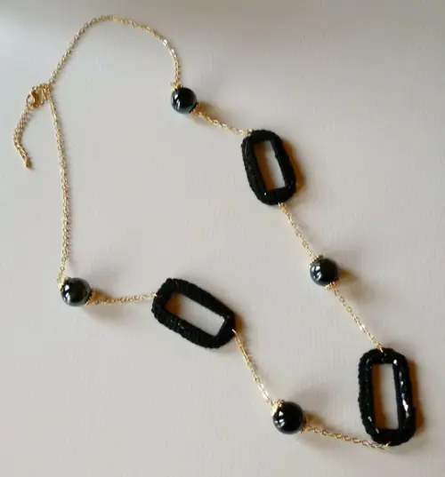 Colar Dourado/black