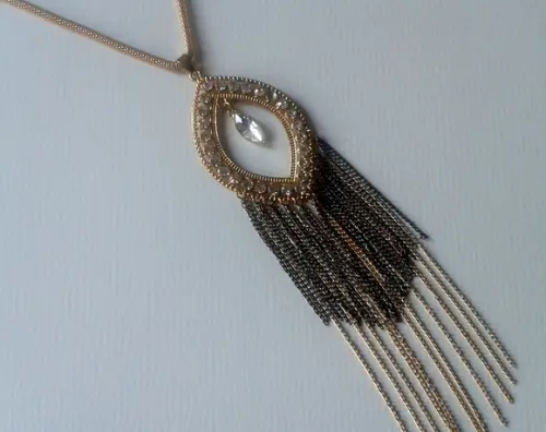 Colar Dourado/franjas