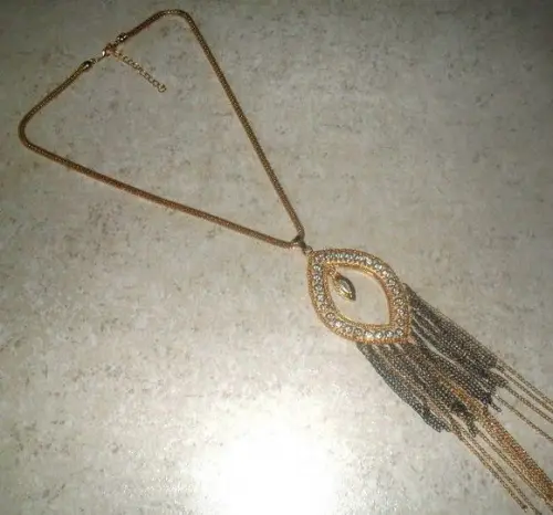Colar Dourado/franjas