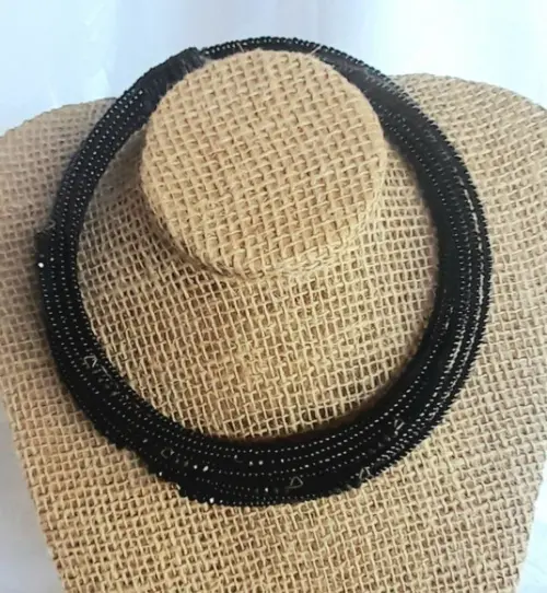 Colar Flexível de Miçangas/cristais