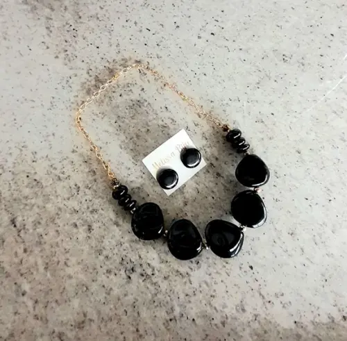 Colar Pedras Black
