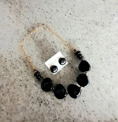 Colar Pedras Black
