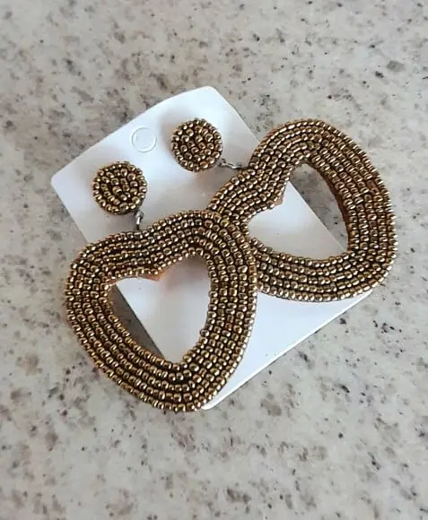 Brinco de Miçangas Cobre Levíssimo