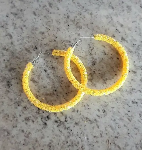 Brinco Argola Amarelo