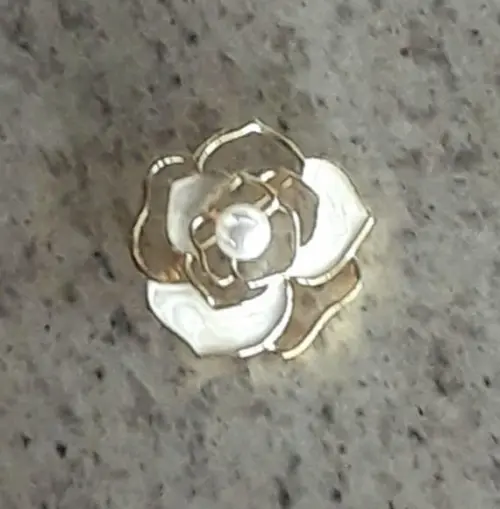 Broche Dourado/pérola