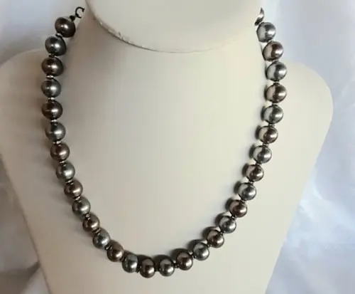 Colar de Pérolas de Vidro/cristais