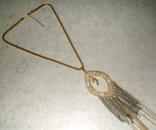 Colar Dourado/franjas