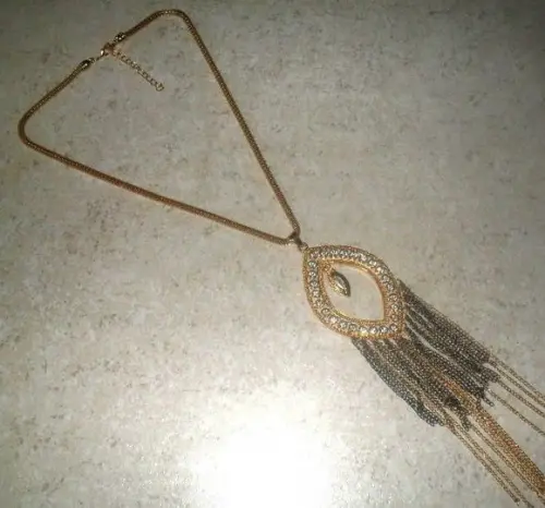 Colar Dourado/franjas