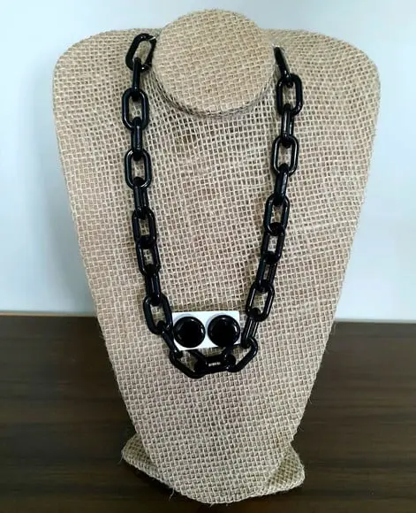 Colar Elos Preto