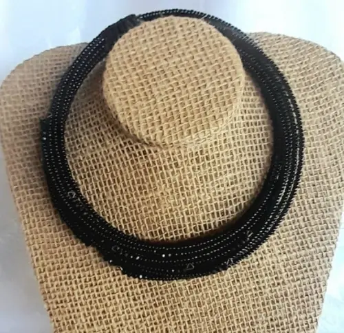 Colar Flexível de Miçangas/cristais