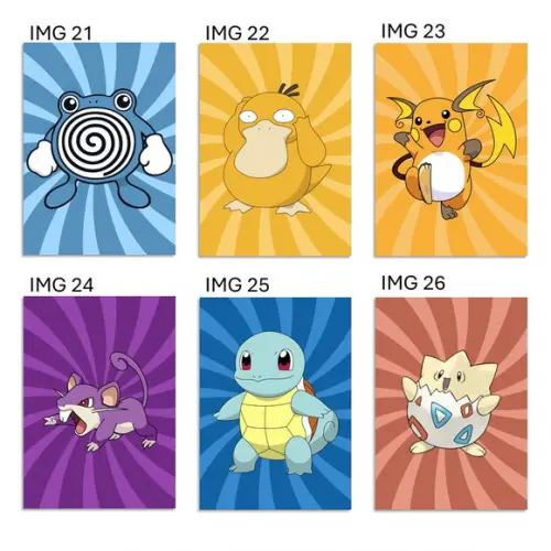 Placa Decorativa Quadro Pokémon Vários Img 21-30