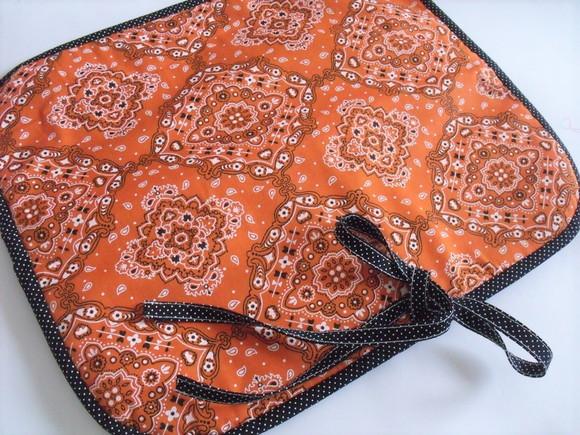 Porta Chapinha Bandana Laranja e Preto | Capa Pranchinha