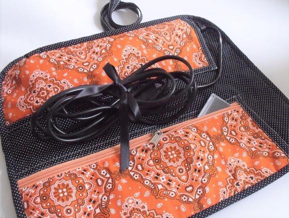 Porta Chapinha Bandana Laranja e Preto | Capa Pranchinha