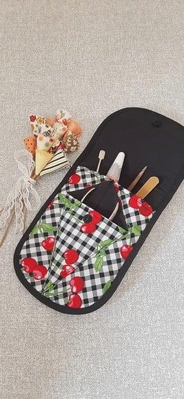 Porta Alicate de Unha Estojo para Kit Manicure em Tecido