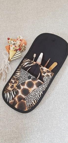 Porta Alicate Animal Print | Estojo para Kit Manicure