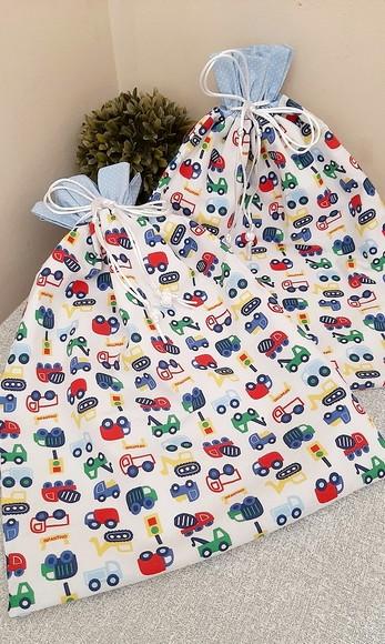 Kit Saquinhos Roupa Limpa e Suja para Maternidade Menino