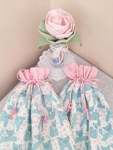 Kit Saquinhos para Roupa Limpa e Suja Menina