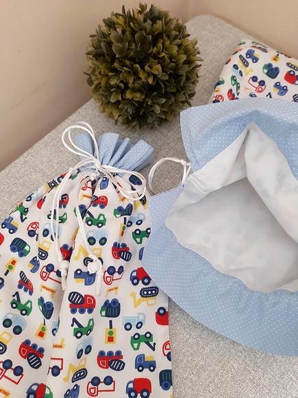 Kit Saquinhos Roupa Limpa e Suja para Maternidade Menino