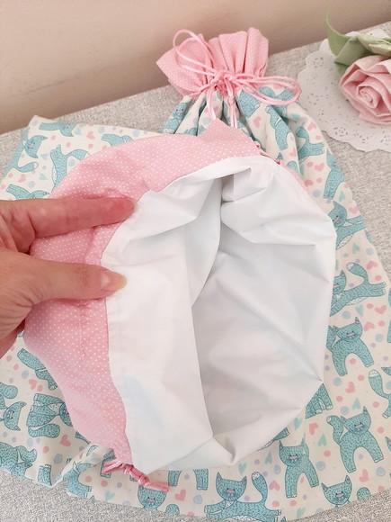 Kit Saquinhos para Roupa Limpa e Suja Menina