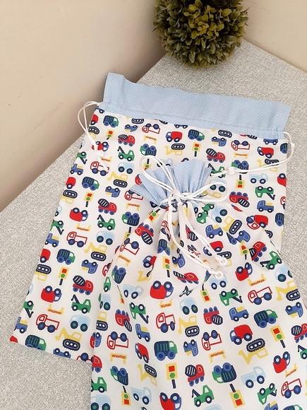 Kit Saquinhos Roupa Limpa e Suja para Maternidade Menino
