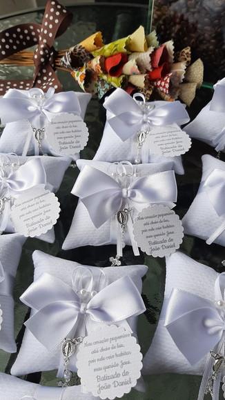 Lembrança Batizado Sachê com Tercinho Embalagem Organza