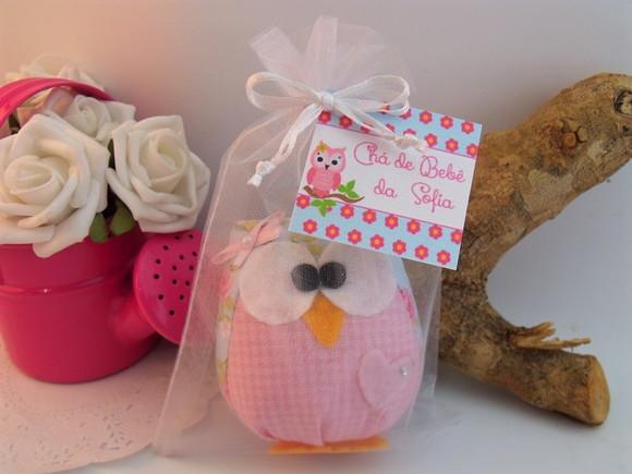 Lembrancinha Chá de Bebê Maternidade Corujinha Perfumada