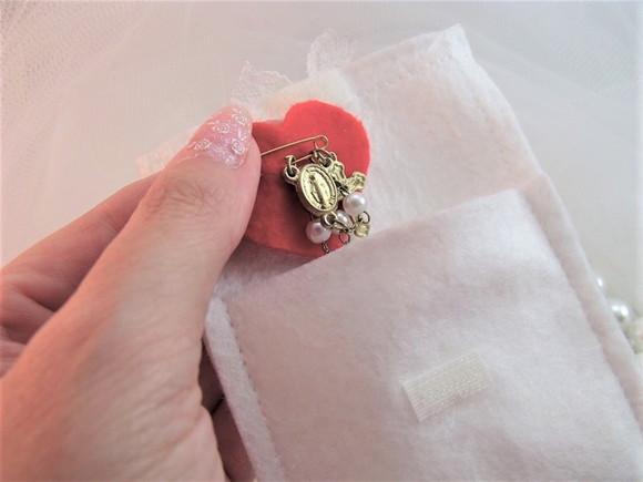 Lembrancinha Comunhão Crisma Envelope com Mini Terço