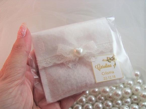 Lembrancinha Comunhão Crisma Envelope com Mini Terço