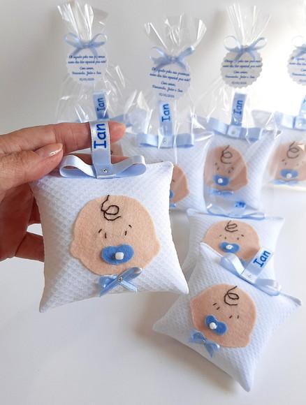 Lembrancinha de Maternidade Menino Sachê com Nome