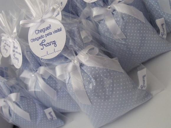 Lembrancinha Maternidade Sachê Personalizado com Nome