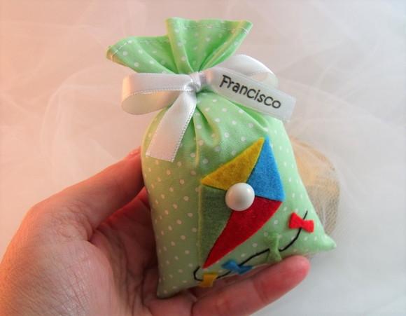 Lembrancinha Personalizada Menino Sachê Perfumado Pipa