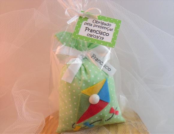 Lembrancinha Personalizada Menino Sachê Perfumado Pipa