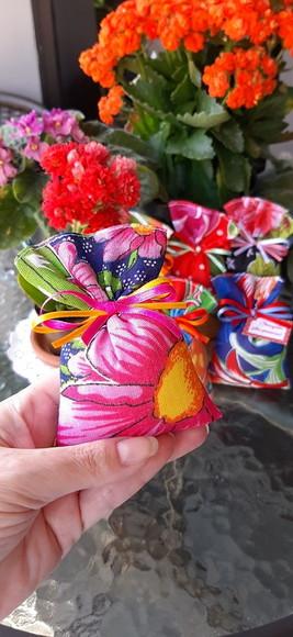 Lembrancinha Sachê Perfumado em Chita Charraiá Festa Junina