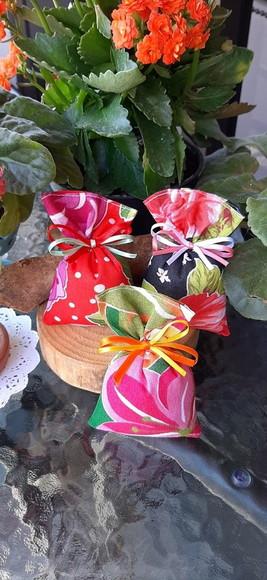 Lembrancinha Sachê Perfumado em Chita Charraiá Festa Junina
