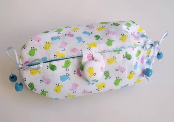 Necessaire Toalhinha Porta higiene dental 2 em 1