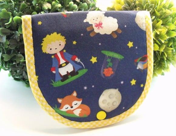Porta Absorvente em tecido para bolsa com 2 bolsinhos