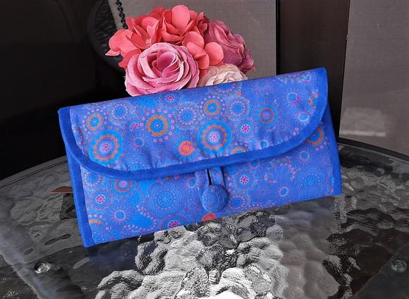 Porta Joias De Tecido Artesanal Organizador De Bolsa E Viagem