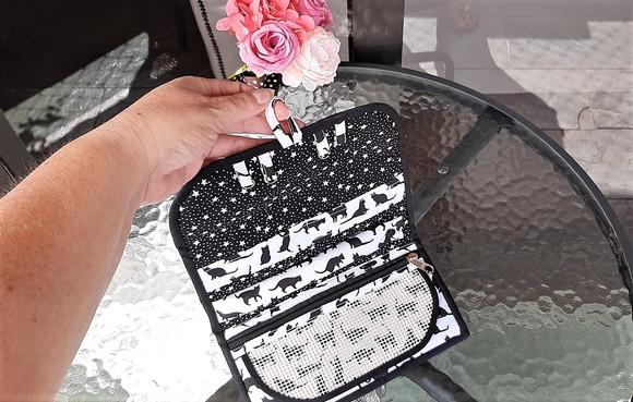 Porta Joias em tecido para bolsa e mala de viagem