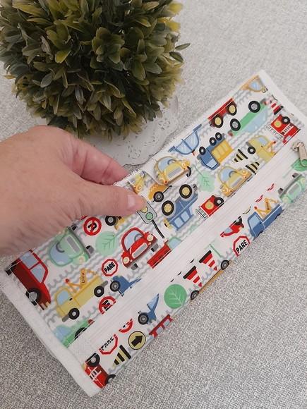 Toalhinha com Bolso Porta Escova de Dente ou Chupeta