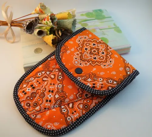 Porta Alicate Bandana Estojo para Kit Manicure em Tecido