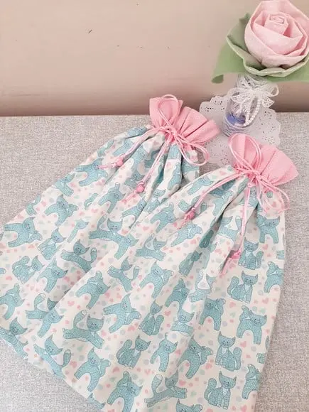 Kit Saquinhos para Roupa Limpa e Suja Menina