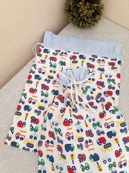 Kit Saquinhos Roupa Limpa e Suja para Maternidade Menino