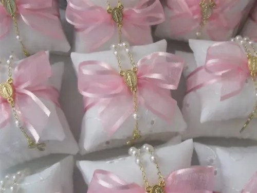 Lembrança Batizado Menina Sachê Perfumado