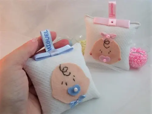Lembrança Nascimento Bebê Sachê Personalizado